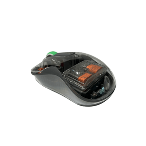Mouse Transparente Pronix con Base Negra