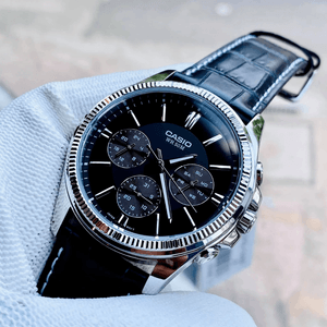 Reloj Casio de cuero para Hombre MTP-1375L-1A