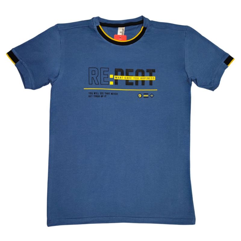 CAMISETA-UNPLUGGEED-NIÑO-73521-AZUL-PETROLEO