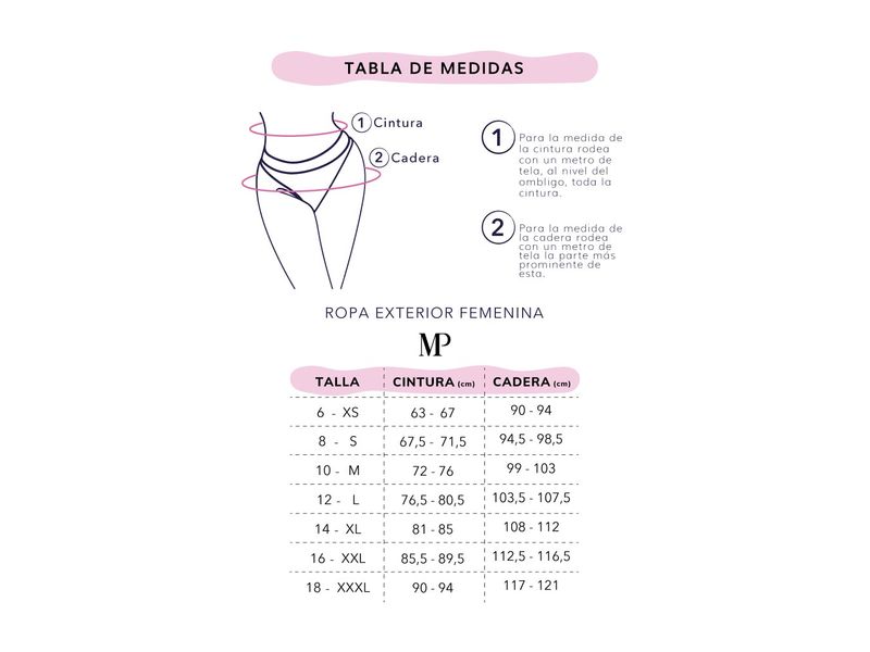 Talla Xxl Talla 34 En Pantalon De Dama Tabla De Medidas Para