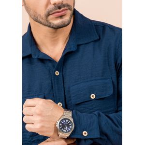 Camisa Hombre Azul Profundo Mp 110532