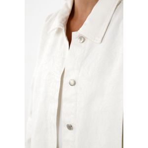 Chaqueta crudo larga para mujer
