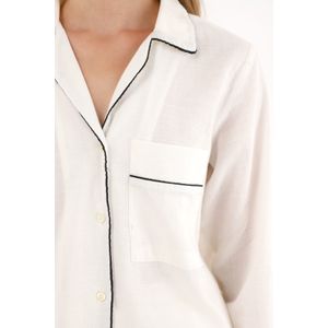 Pijama de camiseta manga larga y short para mujer