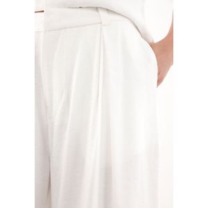 Pantalón Wide Leg tipo sastre blanco para mujer