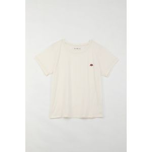 Camiseta básica estampada crudo para mujer