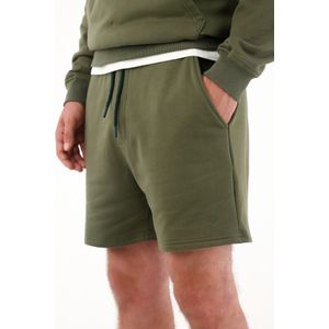 Bermuda en tejido de punto verde para hombre