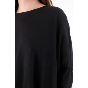 Camiseta manga larga negra para mujer