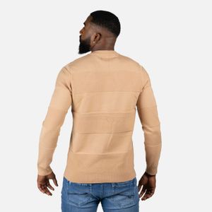 Sweater Cerrado Color Taupe Para Hombre