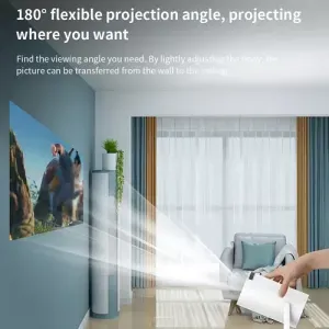 Miniproyector LED Hy300 Smart Android 11 Blanco 1080p