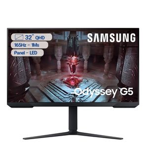 Monitor SAMSUNG 32" Pulgadas Odyssey CG512 QHD Plano Negro