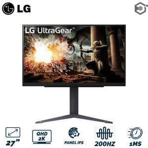 Monitor LG 27 Pulgadas 27GS75Q-B Gamer UltraGeaR Pivotable IPS 2K 1MS 200Hz
