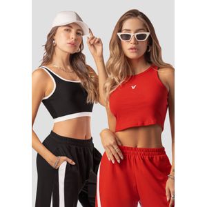 Crop Top Paq X2 Mujer Multicolor Mp 110148