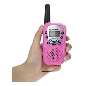 Radios Mini Walkie Talkies Baofeng Bf T3 X 2 Unidades Rosa