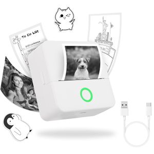 Mini Impresora Poratil Para Fotos Etiquetas Y Notas Bluetooth