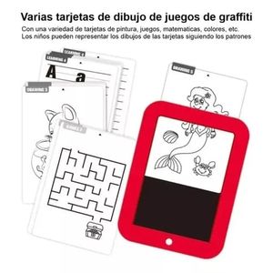 Tablero De Dibujo Luz Led Magic Pad Marcadores Plantilla