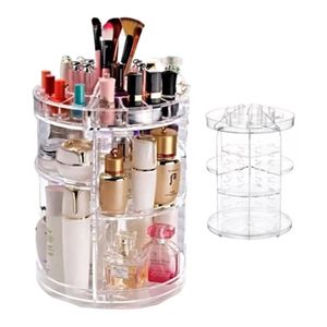 Organizador De Maquillaje Acrilico Giratorio Soporte Para Cosmeticos