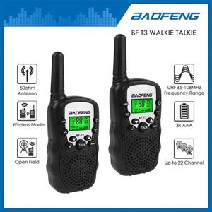 Radios Mini Walkie Talkies Baofeng Bf T3 X 2 Unidades Negro