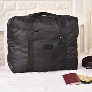 Maleta Bolsa De Viaje Ligera Plegable Sencilla Semi Impermeable Negra