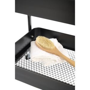 Carrito Organizador Con Ruedas Metalico 3 Niveles