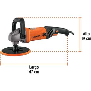 Pulidora profesional 7" 1200W velocidad variable 127V Truper