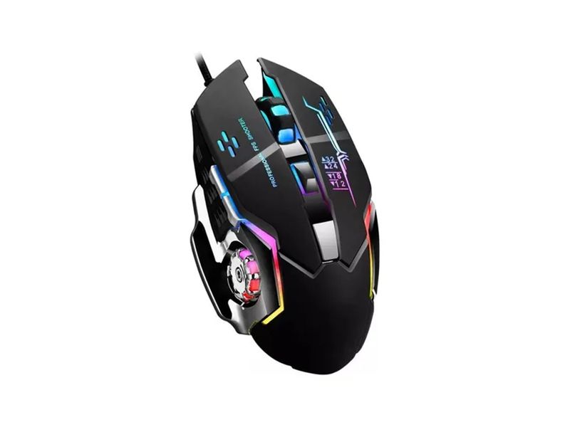 Mouse Gamer Inalambrico Recargable Raton Inalambrico Rgb Mouse