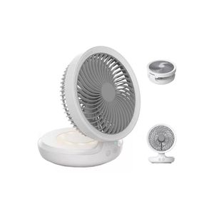 Ventilador Abanico Electrico Plegable Recargable Con Luz Led