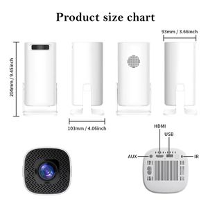 Mini Proyector Portátil 4k Dual Wifi Bluetooth Para El Hogar Con Controles