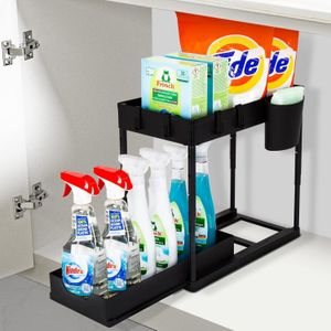 Organizador Multifuncional Para El Hogar 2 Niveles Bandeja Corrediza