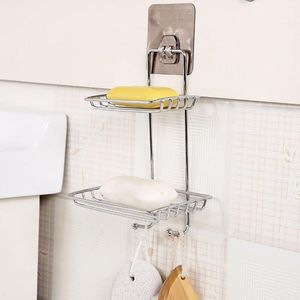 Jabonera De Baño De Acero Inoxidable Con Gancho