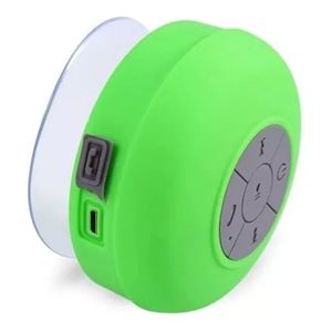 Parlante Altavoz Ducha Recargable Bluetooth Resistente Agua Verde