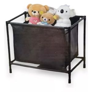 Cesto Multiusos Organizador De Ropa Color Negro