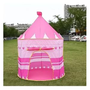 Carpa Castillo Infantil Juegos Juguetes Castillo Plegable Rosa