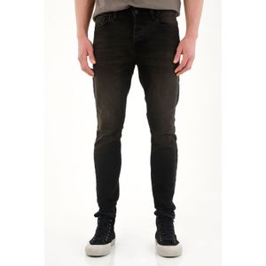Jean Super Skinny de tiro medio negro para hombre