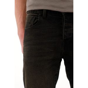 Jean Super Skinny de tiro medio negro para hombre
