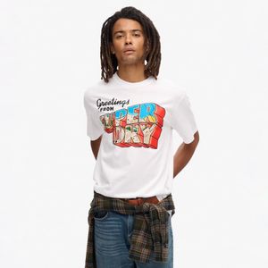 Camiseta Manga Corta Para Hombre Travel Postcard Graphic Tee Superdry