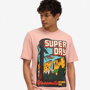 Camiseta Manga Corta Para Hombre Travel Postcard Graphic Tee Superdry