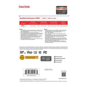 SanDisk Extreme Pro SDXC 256GB 280MB/s UHS-II