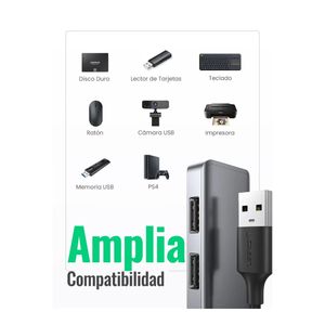 Hub de 4 puertos USB 3.0 UGREEN CM219