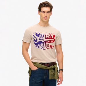 Camiseta Manga Corta Para Hombre Flocked Fade Graphic Superdry