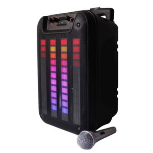 Parlante Con Manija Luces Led Y Microfono Ideal Para Eventos