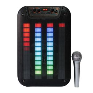 Parlante Con Manija Luces Led Y Microfono Ideal Para Eventos