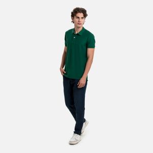 Polo Slim Color Verde Para Hombre