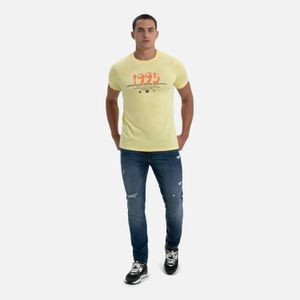 Jean Slim Color Azul Medio Para Hombre