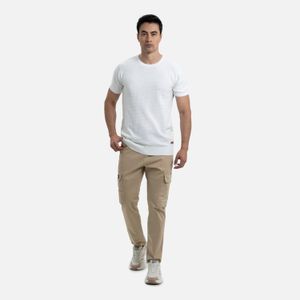 Camiseta Manga Corta Color Ivory Para Hombre