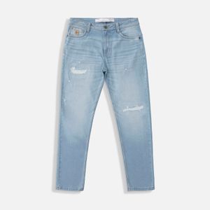 Jean Slim Color Azul Claro Para Hombre