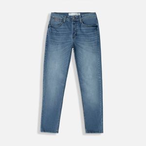 Jean Slim Color Azul Medio Para Hombre