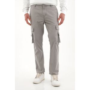 Pantalón tipo cargo gris para hombre