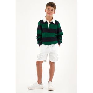 Buzo azul tipo polo para niño