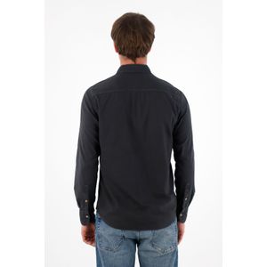Camisa manga larga negra para hombre