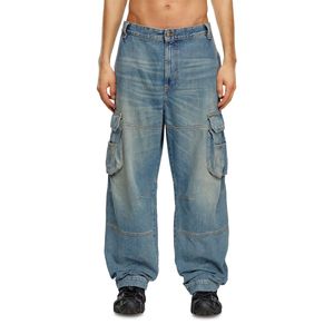 Jean Rigido Para Hombre D-Fish-Cargo Diesel